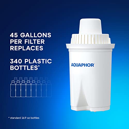 AQUAPHOR Water Filter Pitcher Ideal 7 Cup with 1 x B15 Filter - White