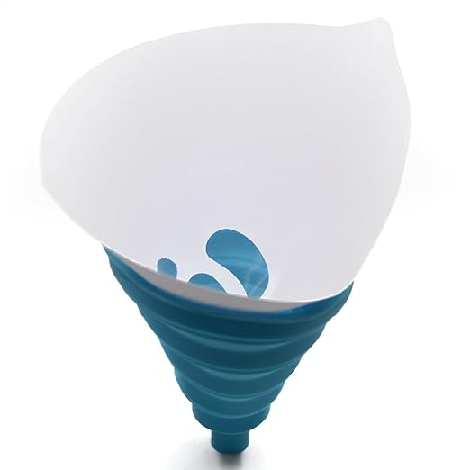 100 PCs Paper Filter with Cone Silicone Resin Funnel(Large), Paint Strainer or Resin Strainer kit Hole Size 0.150mm Resin Funnel Disposable for Anycubic Photon DLP SLA UV 3D Printer Resin