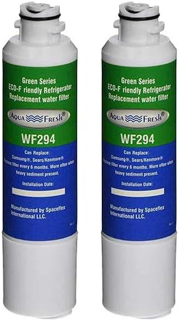 Aqua Fresh WF294 DA29-00020B Refrigerator Water Filter Replacement for Samsung DA29-00020A/B, HAF-CIN/EXP, RF28HFEDBSR, RF263BEAESR, RF263TEAESG, RF28HDEDBSR, HAF-CIN, RF4287HARS,RF4267HARS (2 Pack)