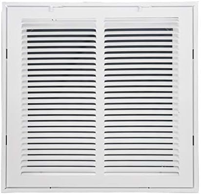 Venti Air 14" X 14" Steel Return Air Filter Grille with MERV 11 Filter Pre-Installed - Removable Face/Door for 1 inch Filters - HVAC Duct Cover Grill [Outer Dimension: 16.5"W X 16.5" H]