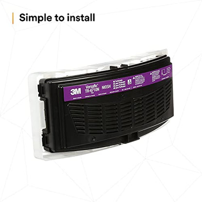 3M PAPR, Versaflo High Efficiency Filter TR-6710N, Particulates, For TR-600 Powered Air Purifying Respirator, 40/Case