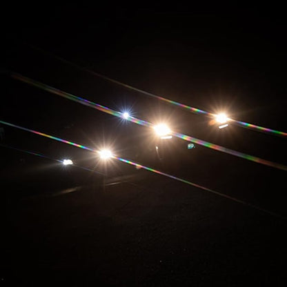 Prism Lens Filter 82mm Starlight Glare Filter Anamorphic Lens Flare Effect Filter Film Props(Rainbow Linear Flares)