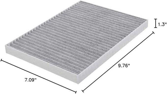 BOSCH C3947WS Activated Charcoal Workshop Cabin Air Filter - Compatible with Select Buick Enclave; Chevrolet Traverse; GMC Acadia, Acadia Limited; Saturn Outlook