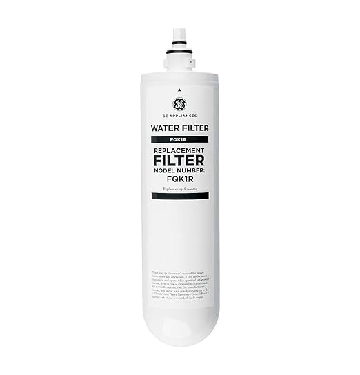 GE Single Stage Under Sink Replacement Filter, Fits GE GXK140TNN and GXULQK systems, Reduces Lead, Chlorine & Other Impurities for Better Water, Easy Install, Twist & Lock Design, FQK1R