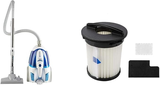 Vacmaster CC0101 Bagless Canister Vacuum Cleaner 1 Washable HEPA Filter 1 Air Outlet Sponge & 1 Air Inlet Sponge Replacements