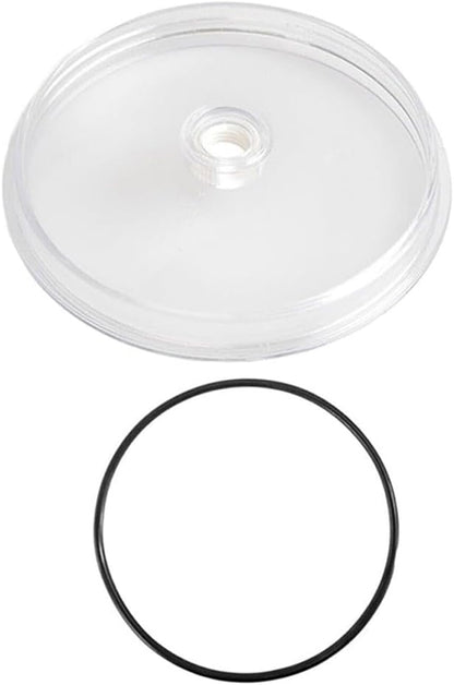 Sand Filter Pump Replacement Part for SF15110 with Gasket, Pool for Leaf Trap Cover Lid Compatible with SF15110 Model, Transparent Plastic Upgrade for Installation and Leak-Proof Seal