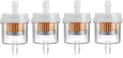 4 Pack Universal Gas Inline Fuel Filters for Motorcycle ATV Quad Go Karts Accessories 3/16 Inch