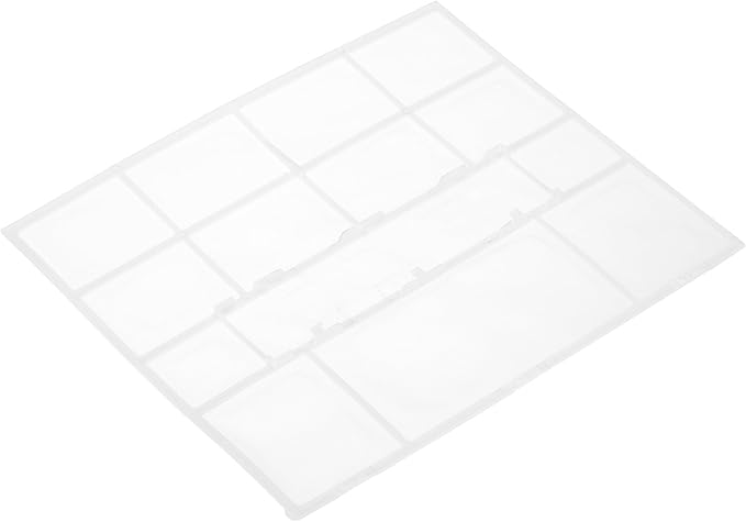 PATIKIL Air Conditioner Filter Replacement 332mm x 283mm, Plastic Air Filtering Screen with Filter Foam for HVAC, White