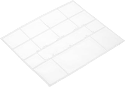 PATIKIL Air Conditioner Filter Replacement 332mm x 283mm, Plastic Air Filtering Screen with Filter Foam for HVAC, White