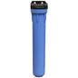 Pentair Pentek 150552 3G Standard Filter Housing, 3/4" NPT #20 Opaque Water Filter Housing with Integral Bracket Cap and Pressure Relief Button, 20-Inch, Black/Blue