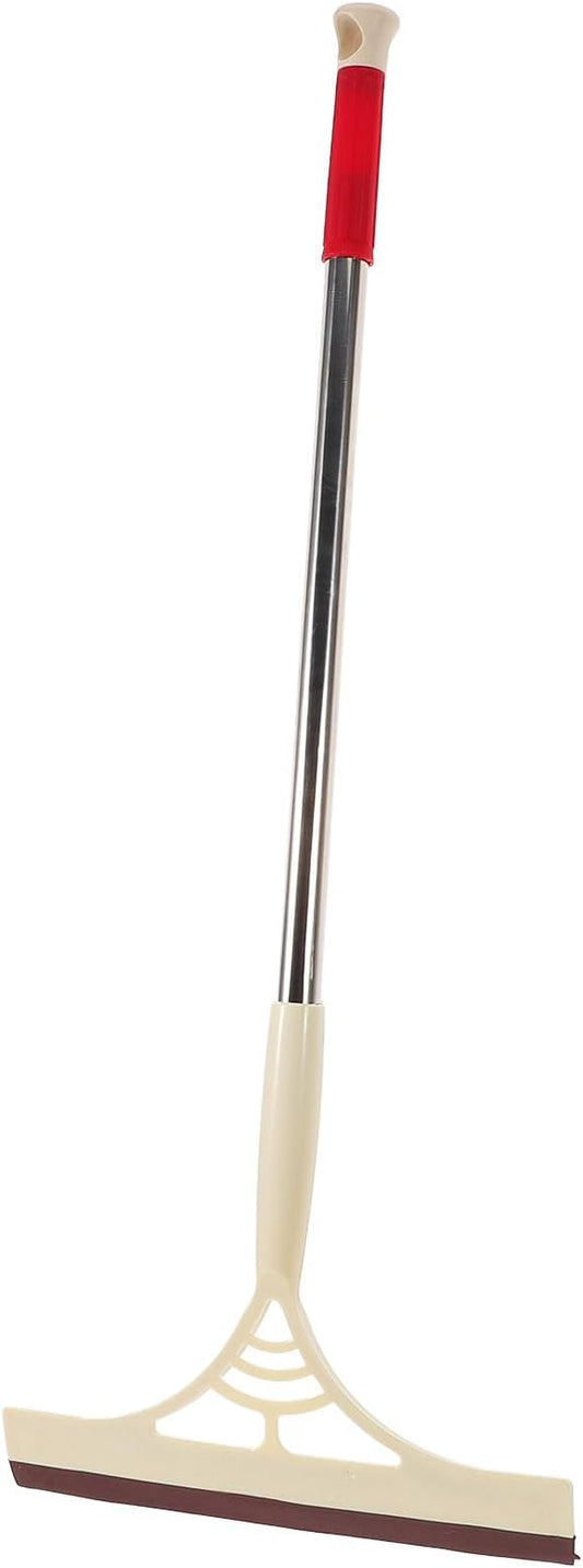 Multipurpose Window Cleaner Squeegee Scraper with Water and Dry Use, Khaki Floor and Shower Wiper for Bathroom, Kitchen, Tile, and Glass Cleaning