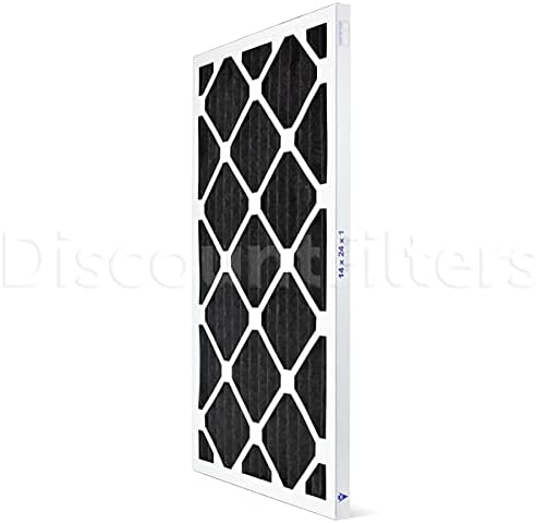 AIRX FILTERS WICKED CLEAN AIR. ODOR 14x24x1 MERV 7 Carbon Pleated Air Filter - Made in the USA - Box of 6