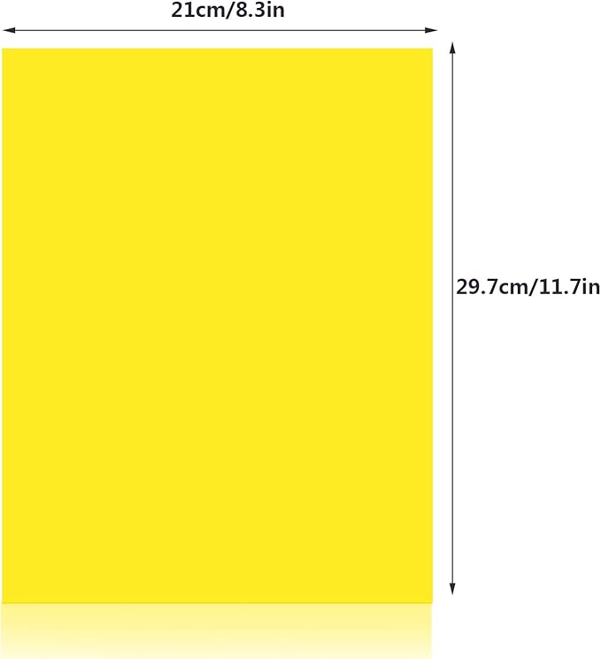 Lystaii 9pcs Gel Light Filter Color Correction Colored Overlays Transparent Color Film Lighting Gel Filter Plastic Sheets Correction 11.7 by 8.3 Inches for Film, Video, Photo, Stage (Yellow)