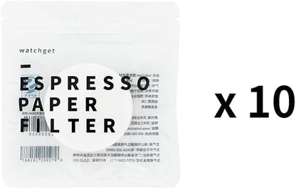 watchget 53mm Espresso Paper Filters - 1000 Pcs Unbleached Coffee Filter Papers for Espresso Machine, Puck Screen, Compatible with 54mm Portafilter Baskets