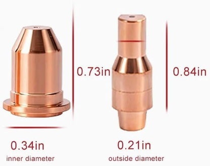 Plasma Torch Electrode 56576 Nozzle 56811 56255 45A fits Harbor Freight Titanium Plasma45 TI-PC45 iPT-45 58895 Plasma Torch consumables,23pk
