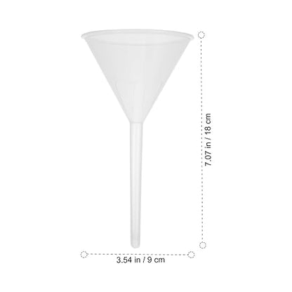 Veemoon 10pcs 90mm Plastic Triangle Funnels Pp Laboratory Filling Funnels Scientific Filter for Lab and Industrial Liquid Transfer