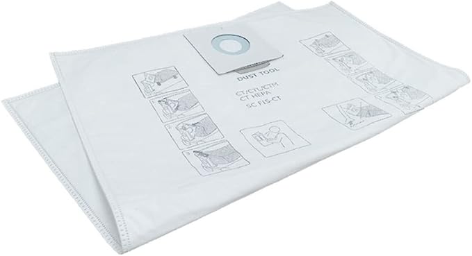 5-PSCK 496186 SELFCLEAN Filter Bag for Festool CT 36, Festool 577084 CT 36 E, Festool 576760 CT 36 AC Dust Extractor,for Festool 75038 75037 Vacuum Dust Collection Bags