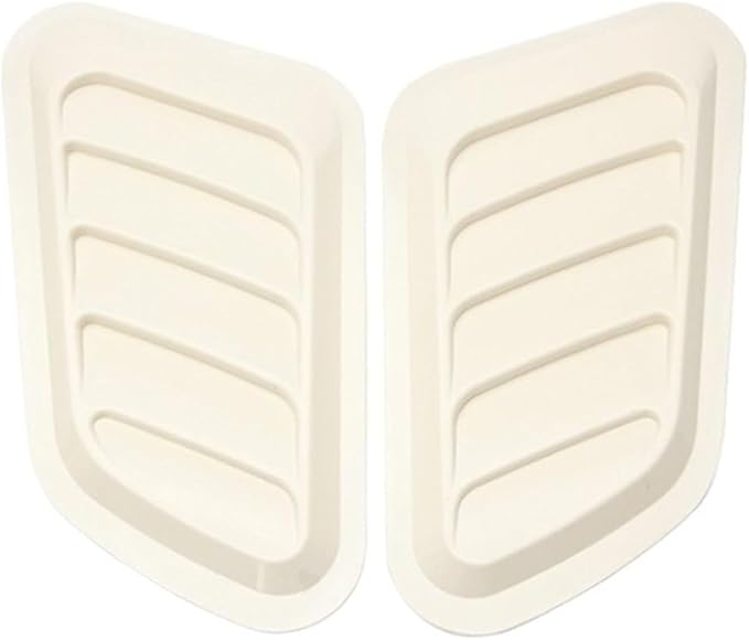 Car Hood Scoop Air Intake Vents Compatible For Hyundai Ix35 Solaris Compatible For Renault Captur Compatible For Kia And Sportage 4(White)