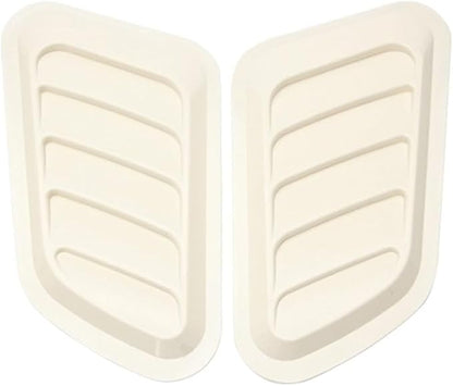Car Hood Scoop Air Intake Vents Compatible For Hyundai Ix35 Solaris Compatible For Renault Captur Compatible For Kia And Sportage 4(White)