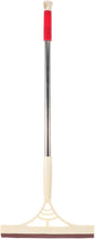 Multifunction Window Squeegee Cleaner with Extendable Handle, Dry and Wet Glass Scraper Brush, Khaki for Bathroom Shower Door and Floor Cleaning