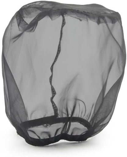 Car Intake Filter Mesh Cover Polyester Cloth Oilproof And Dustproof Cover Cold Air Filter Protector Cover Rain Sock Protective for Motorcycle Automotive (Type B Black)