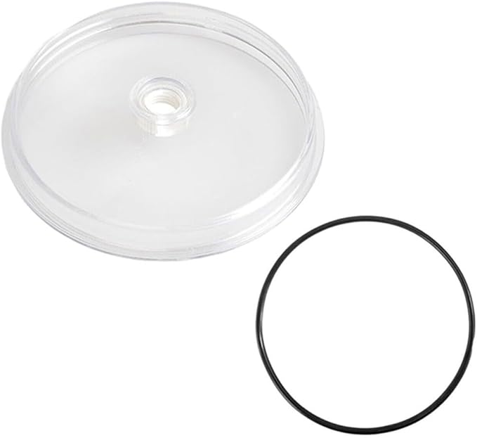 Sand Filter Pump Replacement Part for SF15110 with Gasket, Pool for Leaf Trap Cover Lid Compatible with SF15110 Model, Transparent Plastic Upgrade for Installation and Leak-Proof Seal
