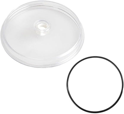 Sand Filter Pump Replacement Part for SF15110 with Gasket, Pool for Leaf Trap Cover Lid Compatible with SF15110 Model, Transparent Plastic Upgrade for Installation and Leak-Proof Seal