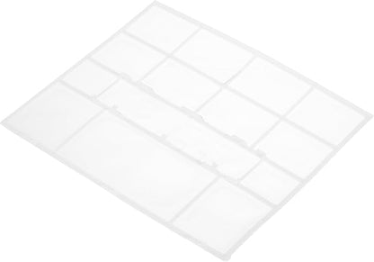 PATIKIL Air Conditioner Filter Replacement 332mm x 283mm, Plastic Air Filtering Screen with Filter Foam for HVAC, White