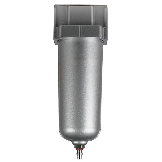 F706 3/4" in Line Compressed Air Moisture Water Filter Trap - for THB Compressors Parts Replacement F706N - Leak Proof Air Line Filter/Air Moisture Filter Separator - 225 PSI 2.7 oz Silver
