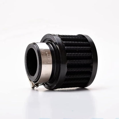 25mm Air Intake Filter 1" Inlet Dia Air Intake Cone Universal Filter Parts with Adjustable Clamp (Black)