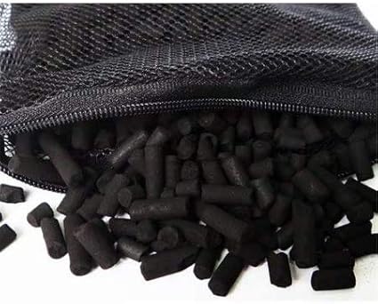 1 lb Activated Charcoal Carbon Pellets in Free Mesh Media Bag for Aquarium Fish Pond Tank Canister Filter