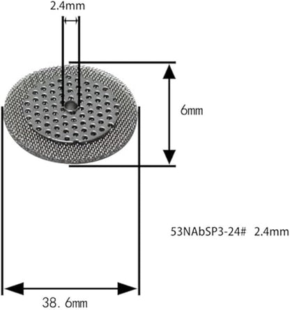 4PCS TIG Welding Nozzle Screen Filters, Industrial Welding Accessories Stainless Steel Protective Component Welding Nozzle Mesh For Metalworking And Soldering Equipment(2.4mm)