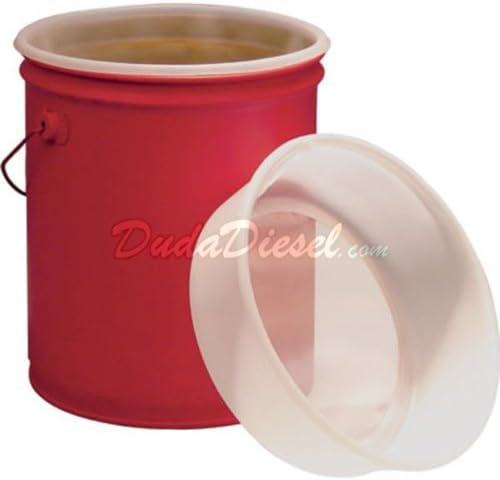 Duda Diesel Duda Energy fs5:100u 5 gal EZ Strainer Insert, 100 Micron for Bucket Pail Filtering, Water Paint, Biodiesel, Wvo Wmo Vegetable Oil, 12" Length, HDPE