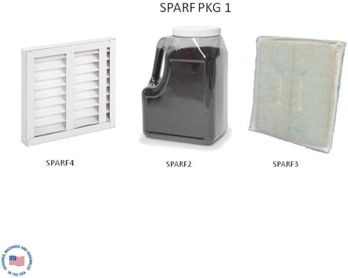 Extract-All Replacement Filter Package for Fume Extractor and Source Capture 1 Pleated Pre-filter, 1 Replacement Special Blend Carbon which Removes Odors Fungus Mold Mites (Pack of 3)
