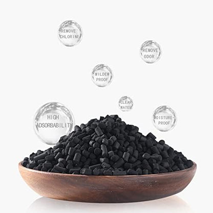 Activated Carbon Aquarium Bamboo Charcoal Pellets Clear Than Coal Filter Media Accessories with mesh Bag