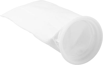 Filter Bag PP Non-Woven for Treatment, 25µm 50µm 100µm 150µm, Reusable Thermal Fixed Wool Monofilament Fabric, White Ø 105 mm x 380 mm(25um-3pcs)