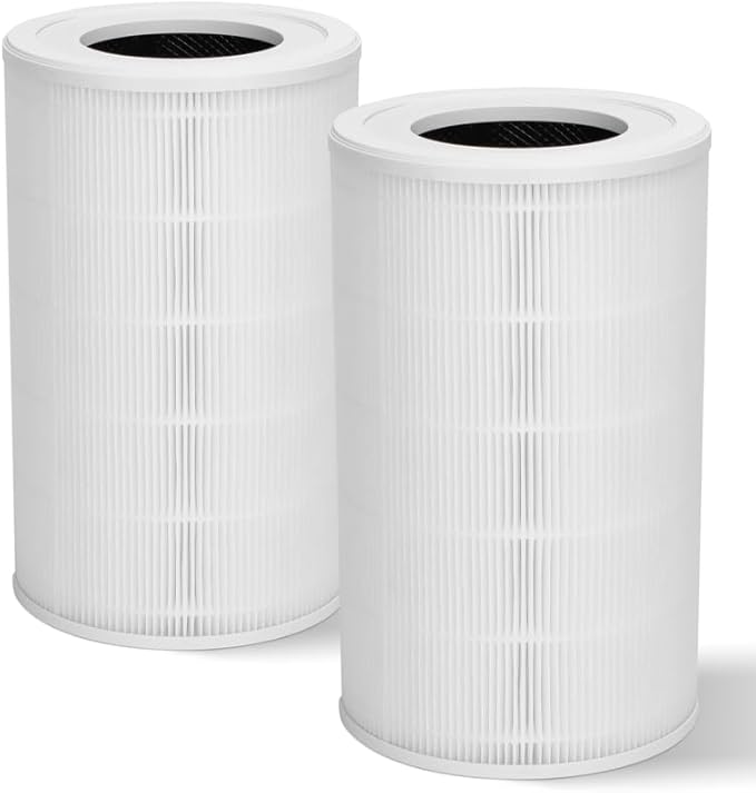1000 Replacement Filters Compatible with Air Doctor 1000 Air Purifier, Includes Premium Efficiency Layer, Activated Carbon Layer, and Pre-Filters, 2-Packs