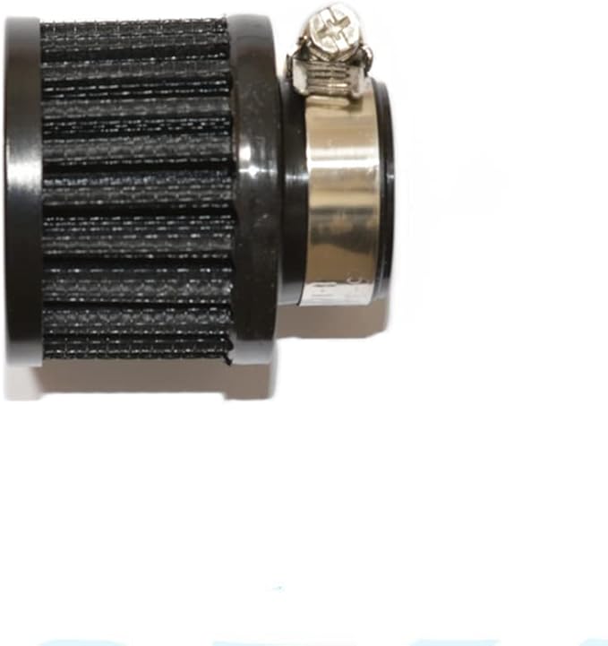 25mm Air Intake Filter 1" Inlet Dia Air Intake Cone Universal Filter Parts with Adjustable Clamp (Black)