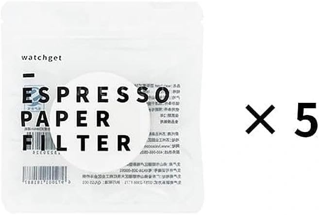 watchget 58mm Espresso Paper Filters - 500 Pcs Disposable Coffee Filter Papers for Espresso Machines, Puck Screen, Compatible with 58mm Portafilter Baskets