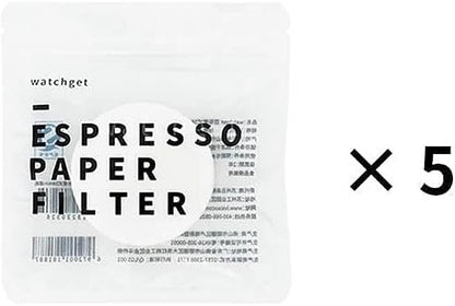 watchget 58mm Espresso Paper Filters - 500 Pcs Disposable Coffee Filter Papers for Espresso Machines, Puck Screen, Compatible with 58mm Portafilter Baskets