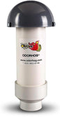 OdorHog Mushroom Cap Vent Stack Pipe Filter 4 Sizes PVC Slip On, Removes Outdoor and Sewer Odor Problems (2.0-inch)