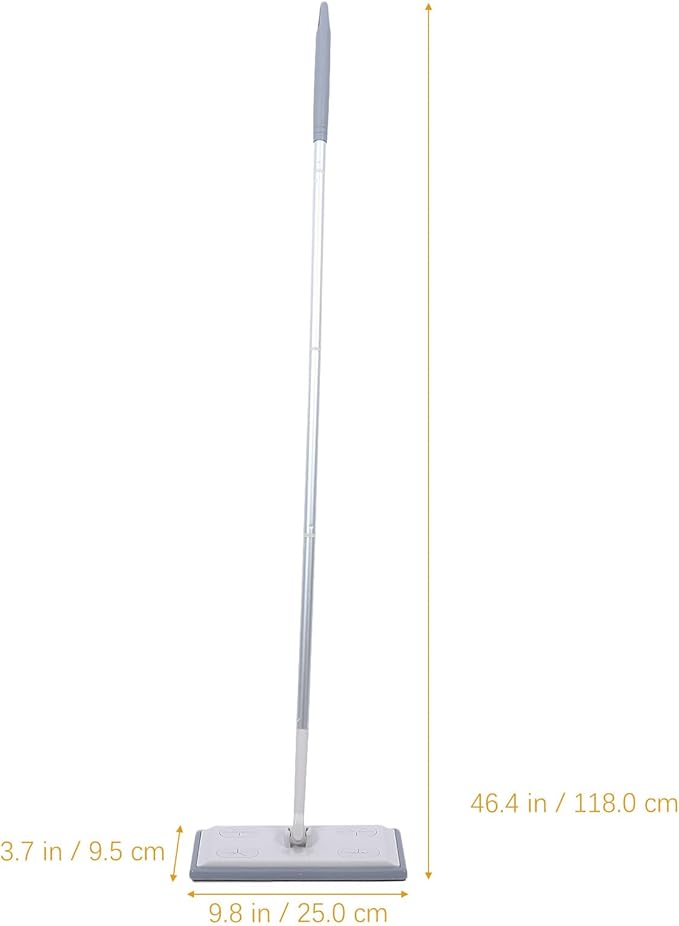 Detachable Handle Dust Mop for Floor Cleaning with Dry Wet Refill Pads Electrostatic Dust Removal Mop for Household Use No-wash Long Handle Suitable for Hardwood and Tile Floors