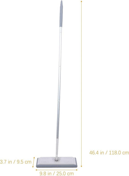 Detachable Handle Dust Mop for Floor Cleaning with Dry Wet Refill Pads Electrostatic Dust Removal Mop for Household Use No-wash Long Handle Suitable for Hardwood and Tile Floors