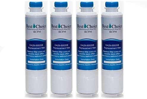 Best Choice BCF94 Water Filter Certified Replacement Fits HAF-CIN EXP Samsung DA29-00020B Compatible Refrigerator Water Filter (4 Pack)