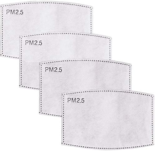 50Pieces PM - 2.5 Anti Dust Activated Carbon Filter 5 Layers Replaceable Anti Haze Filters for Respirator