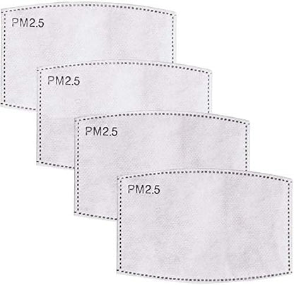 50Pieces PM - 2.5 Anti Dust Activated Carbon Filter 5 Layers Replaceable Anti Haze Filters for Respirator