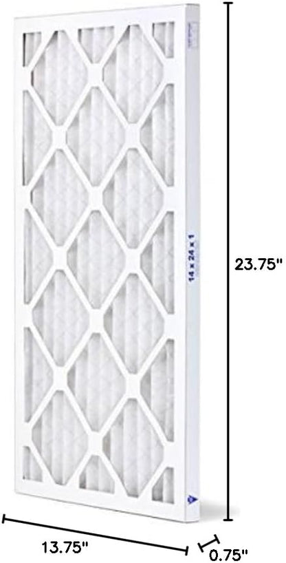 14x24x1 Furnace Filter MERV 11 PREMIUM ALLERGY Pleated Furnace Air Filter - Made in the USA - Box of 6 by AIRX FILTERS WICKED CLEAN AIR.