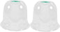 2pcs Small Garden Cloche Clear Plastic Humidity Domes for Mini Greenhouse Protectors with Optimal Airflow and Heat Insulation for Winter Outdoor Use