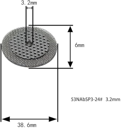4PCS TIG Welding Nozzle Screen Filters, Industrial Welding Accessories Stainless Steel Protective Component Welding Nozzle Mesh For Metalworking And Soldering Equipment(3.2mm)