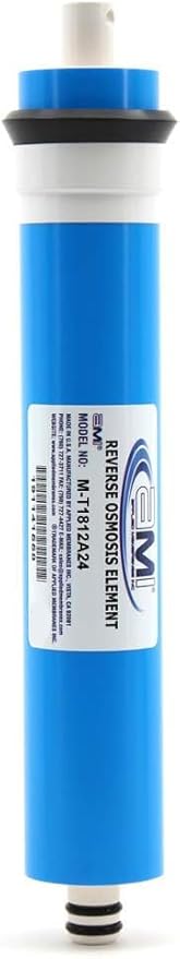 APPLIED MEMBRANES INC. 24 GPD Reverse Osmosis Membrane | RO Membrane Water Filter Replacement for Reverse Osmosis Water Filtration System | 1.8” x 12” Universal Compatibility | Made in USA
